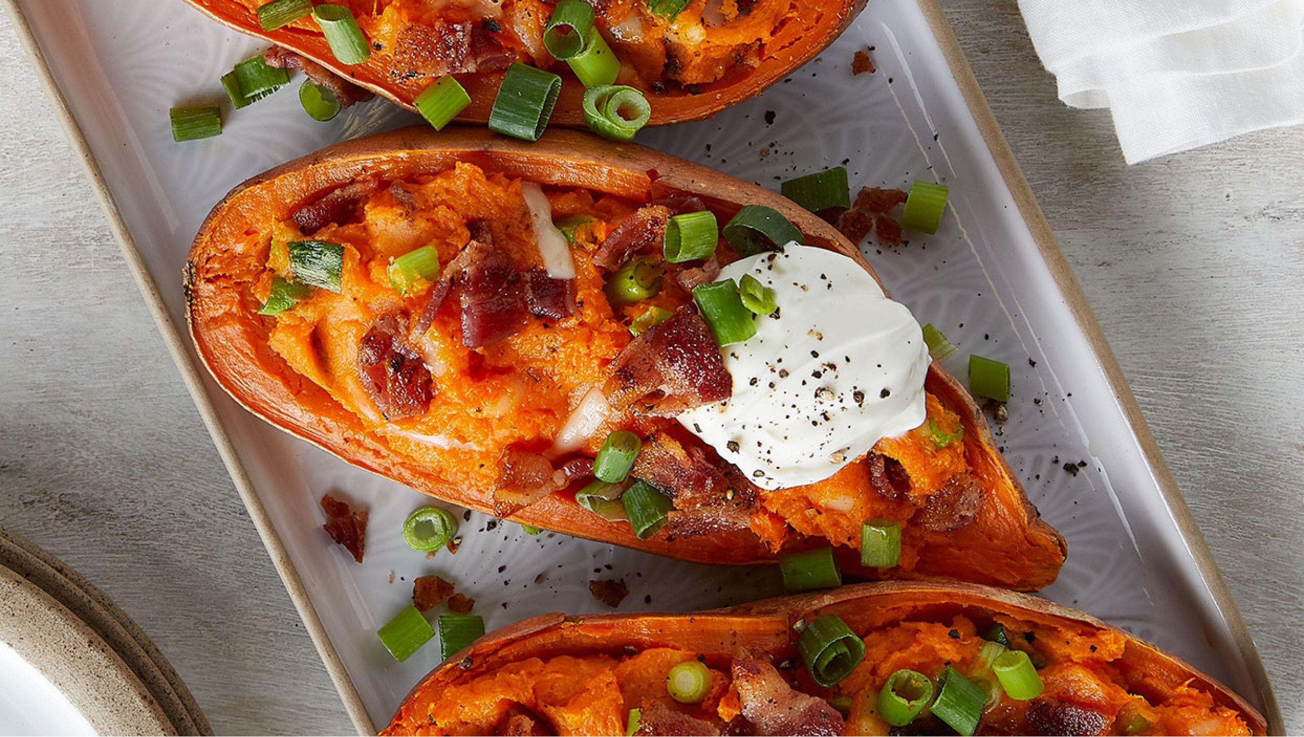 Twice Baked Sweet Potatoes